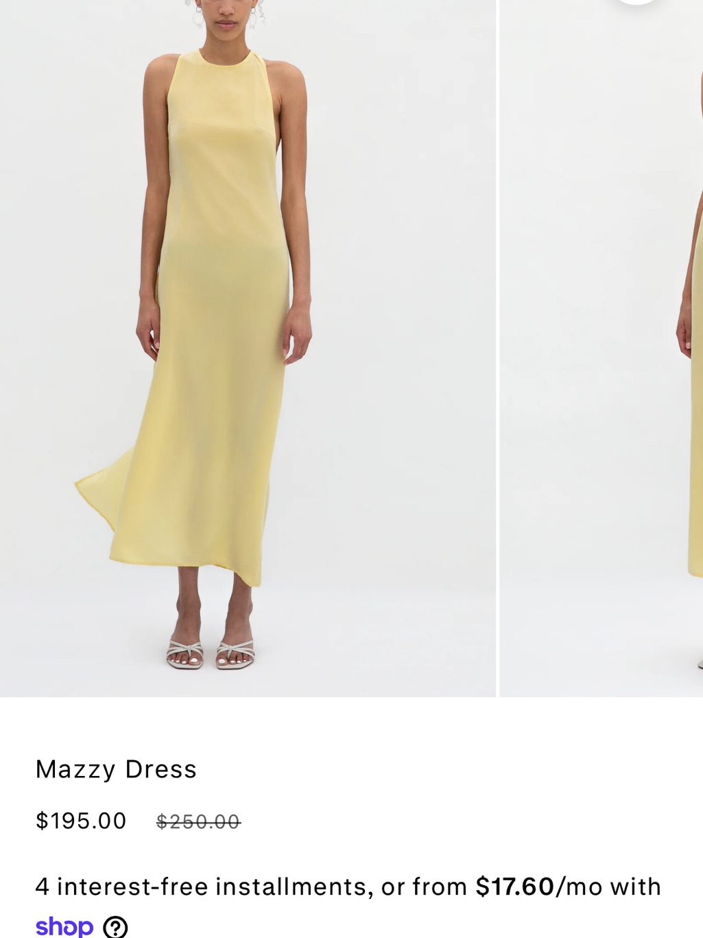 Sleeveless Lemon Maxi Dress - Trois The Label Mazzy Dress - Nwt — image 2 of 6